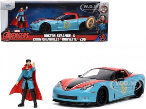 2006 Chevrolet Corvette Z06 Red and Blue with Doctor Strange