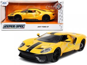2017 Ford GT Yellow with Black Stripe Hyper-Spec Series