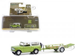 1970 Harvester Scout Lime Green Metallic with Alpine White Top and Utility Trailer Hitch & Tow Series 30