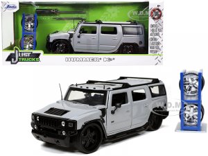 Hummer H2 Gray with Extra Wheels Just Trucks Series