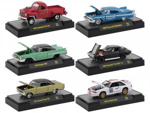 Auto Meets Set of 6 Cars IN DISPLAY CASES Release 52