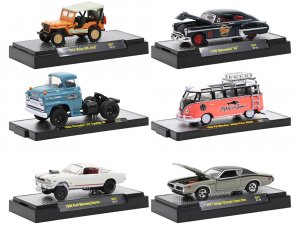 Auto Meets Set of 6 Cars IN DISPLAY CASES Release 57