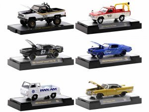 Auto Meets Set of 6 Cars IN DISPLAY CASES Release 64