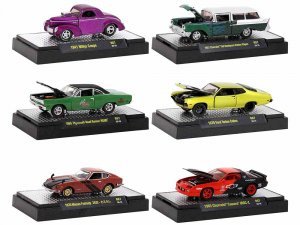 Auto Meets Set of 6 Cars IN DISPLAY CASES Release 67