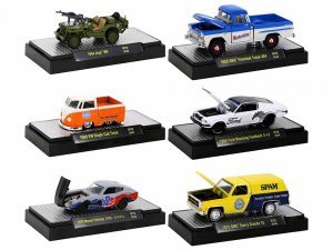 Auto Meets Set of 6 Cars IN DISPLAY CASES Release 70