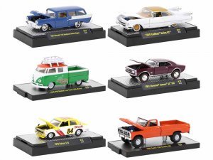 Auto Meets Set of 6 Cars IN DISPLAY CASES Release 72
