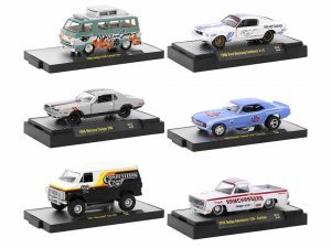 Auto Meets Set of 6 Cars IN DISPLAY CASES Release 74