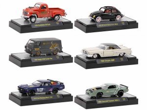 Auto Meets Set of 6 Cars IN DISPLAY CASES Release 76