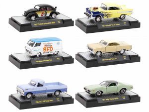 Auto Meets Set of 6 Cars IN DISPLAY CASES Release 79