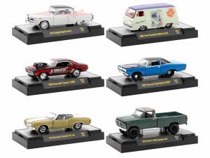 Auto Meets Set of 6 Cars IN DISPLAY CASES Release 80