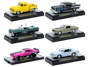 Auto Meets Set of 6 Cars IN DISPLAY CASES Release 86