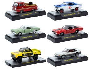 Auto Meets Set of 6 Cars IN DISPLAY CASES Release 87