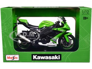 2010 Kawasaki Ninja ZX-10R Green with Plastic Display Stand
