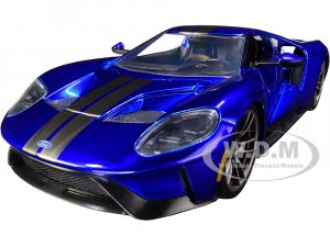 2017 Ford GT Candy Blue with Gray Stripes Hyper-Spec Series