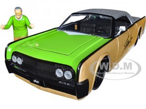 1963 Lincoln Continental Gold and Silver Metallic with Green Hood and Stan Lee