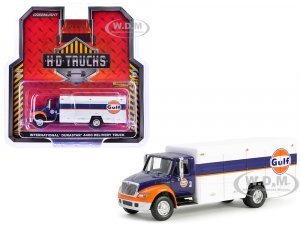 International Durastar 4400 Delivery Truck Gulf Oil Dark Blue and White H.D. Trucks Series 25