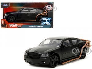 2006 Dodge Charger Matt Black with Outer Cage Fast & Furious Series