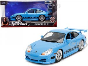 Porsche 911 GT3 RS Light Blue with Black Accents Fast & Furious Movie