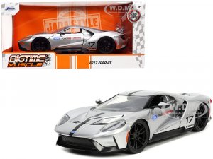 2017 Ford GT #17 Silver Metallic with Black Stripes Ford Performance Bigtime Muscle Series