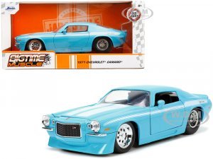 1971 Chevrolet Camaro Z/28 Light Blue with White Stripes Bigtime Muscle Series