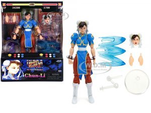 Chun-Li 6 Moveable Figure with Accessories and Alternate Head and Hands Ultra Street Fighter II: The Final Challengers (2017) Video Game model by Jada
