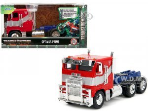 Optimus Prime Tractor Truck Red and Blue with Silver Stripes Transformers: Rise of the Beasts (2023) Movie Hollywood Rides Series