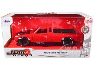 1972 Datsun 620 Pickup Truck Red and Black Yokohama JDM Tuners Series