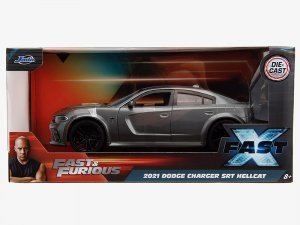 2021 Dodge Charger SRT Hellcat Gray Metallic Fast X (2023) Movie Fast & Furious Series