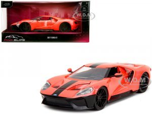 2017 Ford GT Light Red Metallic with Black Stripe Pink Slips Series