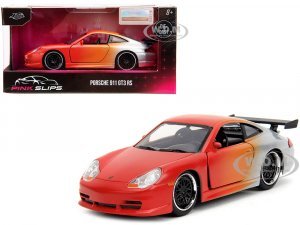 Porsche 911 GT3 RS Matt Orange and Silver Metallic Pink Slips Series