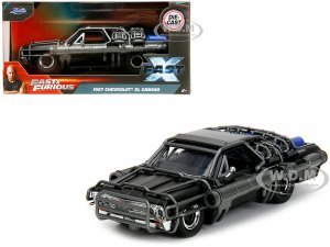 1967 Chevrolet El Camino with Cannons Matt Black Fast X (2023) Movie Fast & Furious Series