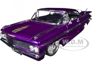 1959 Chevrolet Impala Lowrider Candy Purple with DUB Wire Wheels Street Low Series