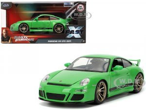 Porsche 911 GT3 (997) Green with Black Accents Fast X (2023) Movie Fast & Furious Series