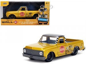 1972 Chevrolet Cheyenne Pickup Truck Gold Metallic with Gray Top Wall-E (2008) Movie Hollywood Rides Series
