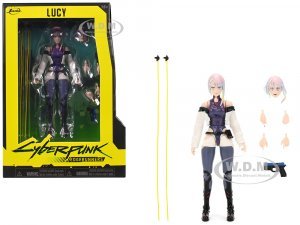 Lucy 6 Moveable Figure with Accessories and Alternate Head and Hands Cyberpunk: Edgerunners (2022) TV Series Model by Jada