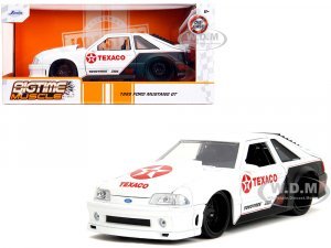 1989 Ford Mustang GT Texaco White and Matt Black with Graphics Bigtime Muscle Series