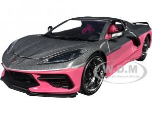 2020 Chevrolet Corvette Gray Metallic and Pink Pink Slips Series