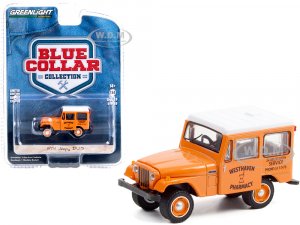 1974 Jeep DJ-5 Westhaven Pharmacy Orange with White Top Blue Collar Collection Series 9