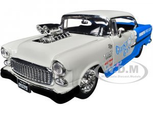 1955 Chevrolet Bel Air Ghost Gas - Mikes Speed Equip Light Gray and Blue Bigtime Muscle Series