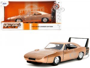 1969 Dodge Charger Daytona Bronze Metallic with Black Tail Stripe Bigtime Muscle Series