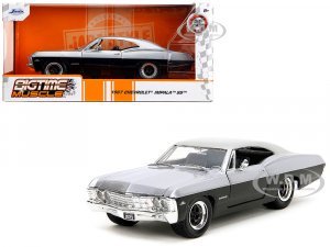 1967 Chevrolet Impala SS Silver Metallic and Black Bigtime Muscle Series