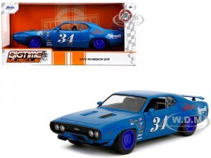 1972 Plymouth GTX #34 Blue with Graphics Bigtime Muscle Series