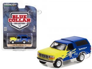 1996 Ford Bronco XL Blue and Yellow Michelin Tires Blue Collar Collection Series 11