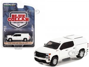 2022 Chevrolet Silverado W T Pickup Truck with Camper Shell Summit White Blue Collar Collection Series 11