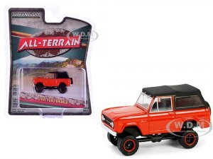 1969 Ford Bronco Poppy Red with Black Soft Top All Terrain Series 16