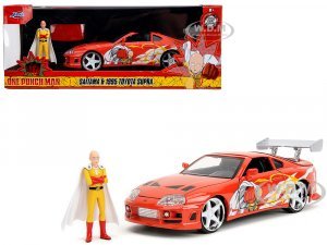 1995 Toyota Supra Red with Graphics and Saitama