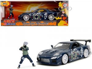 1993 Mazda RX-7 Dark Blue with Graphics and Kakashi Hatake