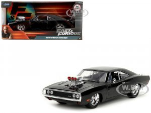 1970 Dodge Charger Black with Race Interior Fast & Furious Movie