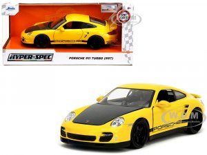 Porsche 911 Turbo (997) Yellow with Carbon Hood Hyper-Spec Series