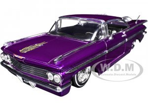 1959 Chevrolet Impala Lowrider Candy Purple with Wire Wheels Street Low Series